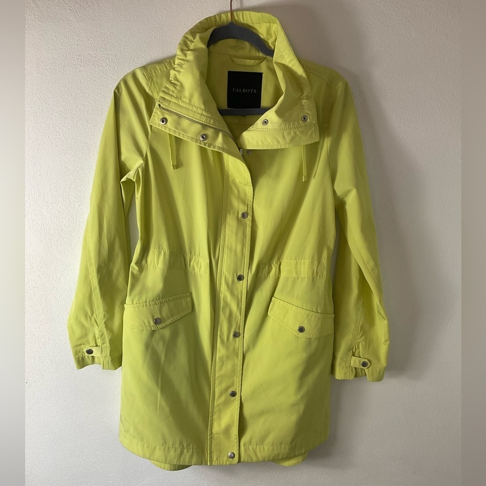 Talbots Green Rain Jacket Sz XS